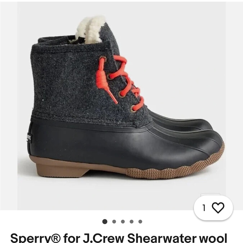 Sperry Black and Red Boots
